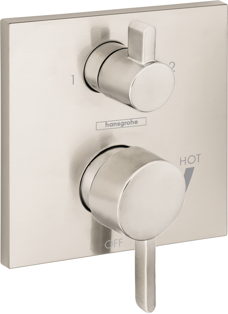 Pressure Balance Trim S Square with Diverter