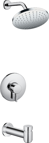 hansgrohe Pressure Balance Shower Set with Rough: Vernis Blend