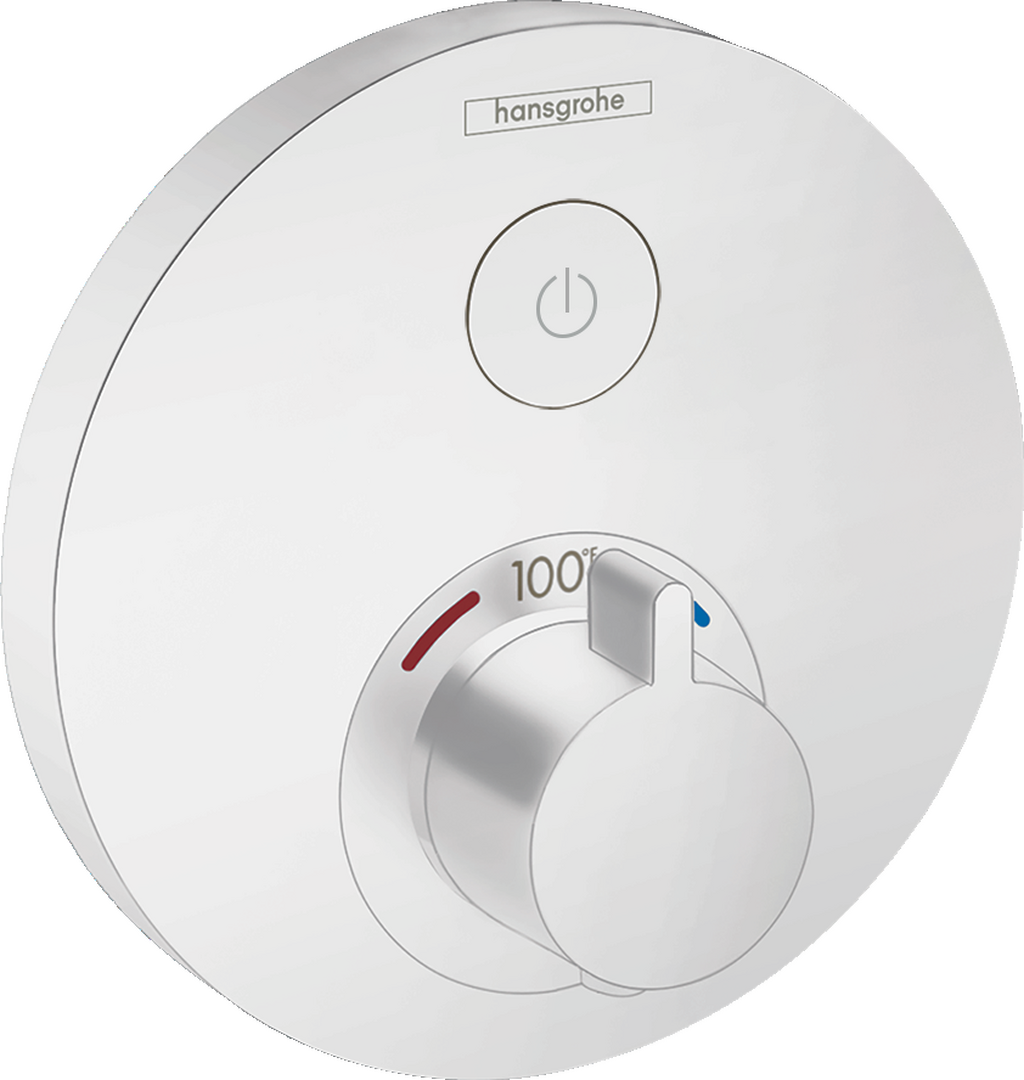Thermostat for concealed installation for 1 function