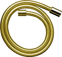 Metal effect shower hose 2.00 m with cylindrical nuts