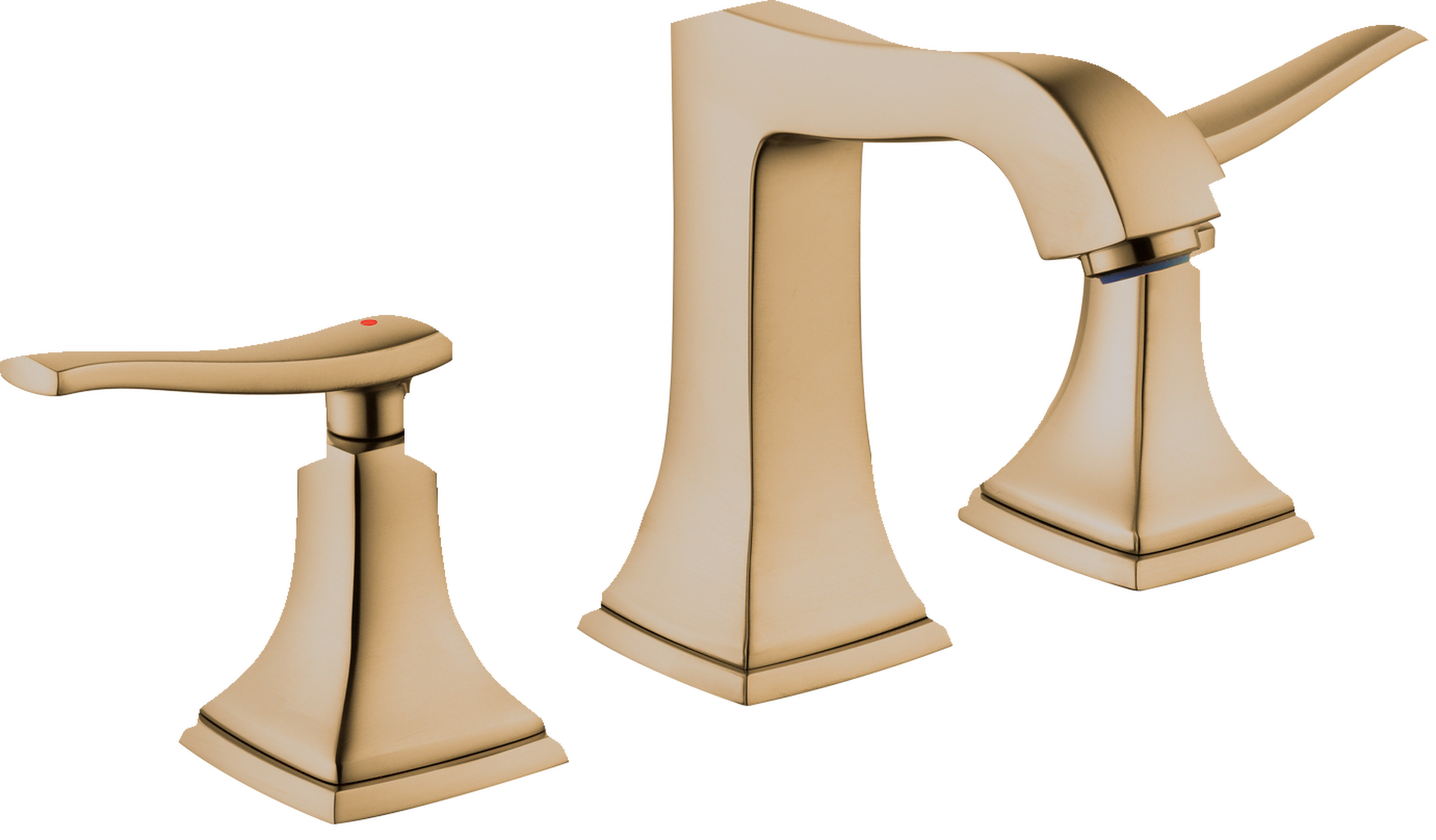 Widespread Faucet 110 with Lever Handles and Pop-Up Drain