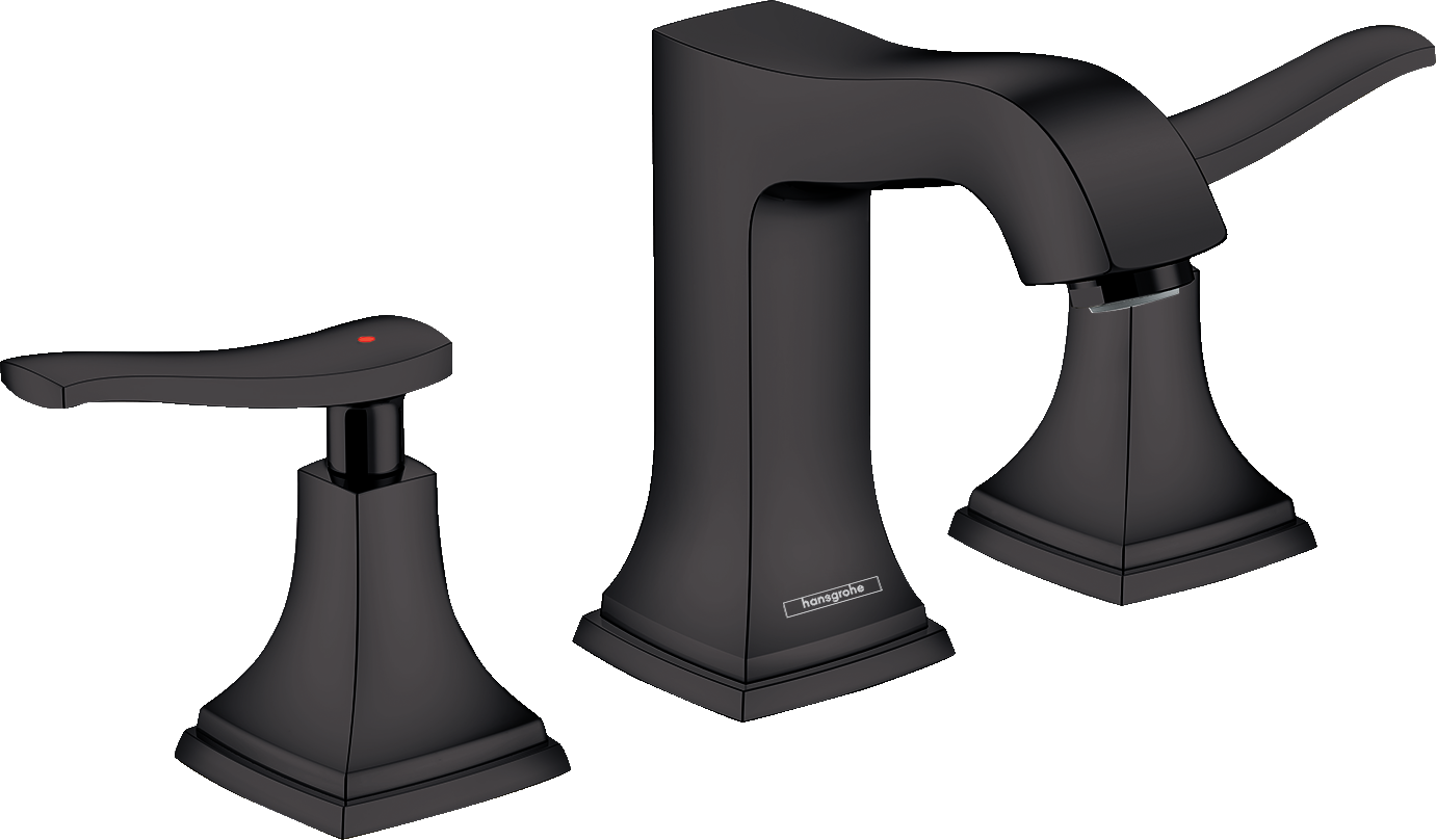 Widespread Faucet 110 with Lever Handles and Pop-Up Drain