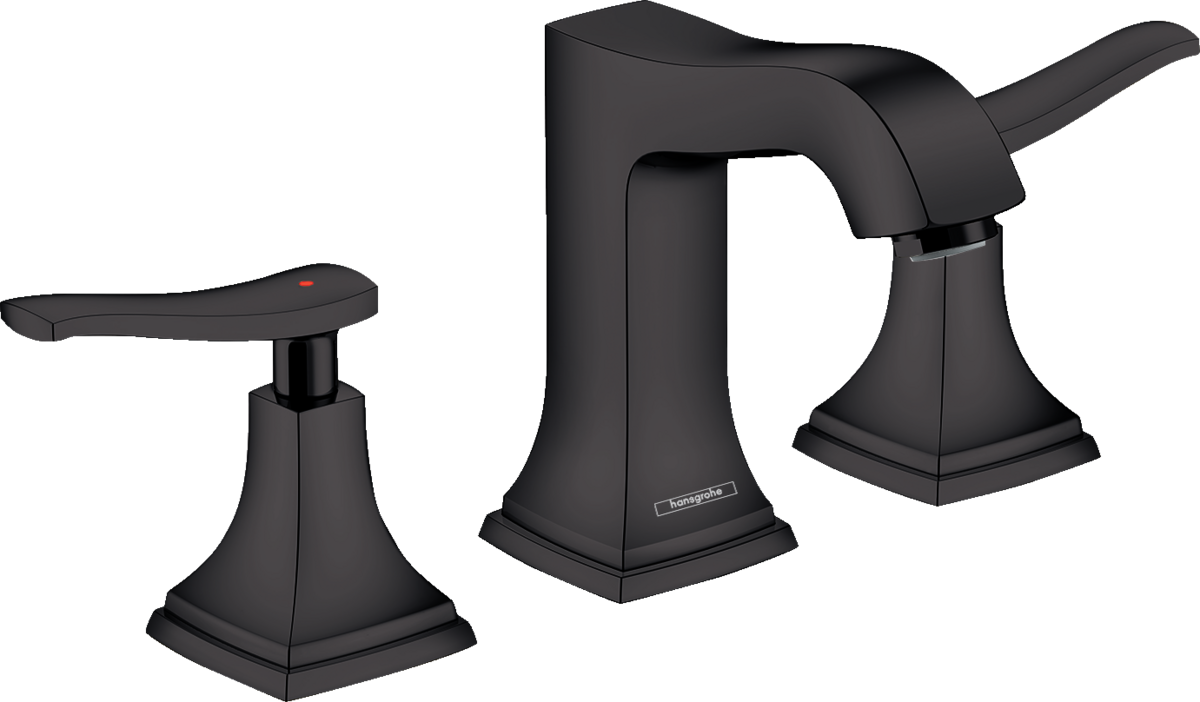 Widespread Faucet 110 with Lever Handles and Pop-Up Drain