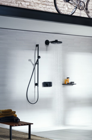 Set de ducha 0,90 m con teleducha 75 1jet EcoSmart con conexión de pared
