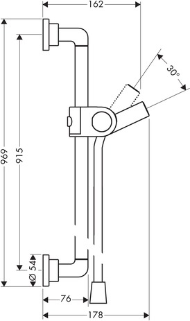 AXOR Barras de ducha: AXOR Citterio, Barra de ducha 0.90 m, 27831000