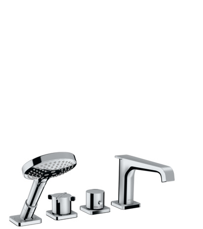 4-hole rim mounted thermostatic bath mixer