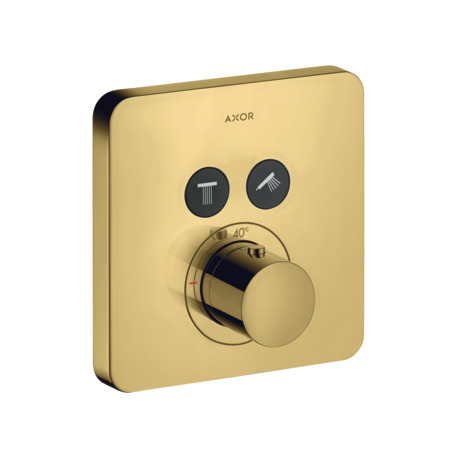 AXOR ShowerSolutions Shower mixers: 2 functions, Polished Gold Optic ...