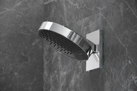 Overhead shower 250 1jet with wall connector