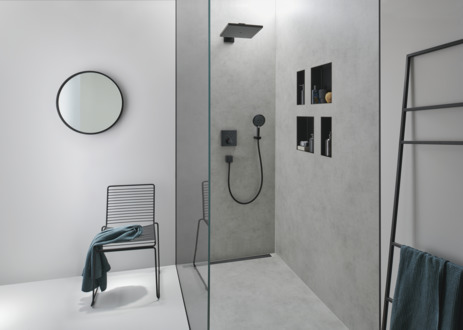 Finish set shower drain 900 with height adjustable frame