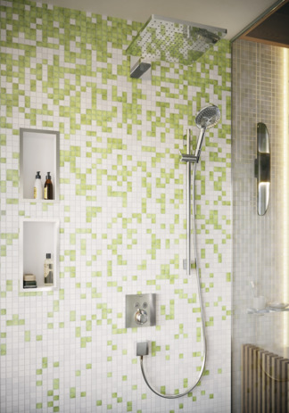 Barra de ducha S Puro 90 cm con manguera de ducha