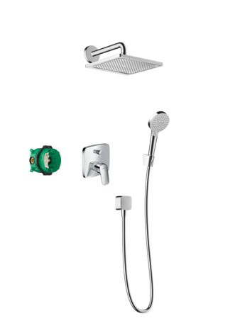 Shower system 240 1jet with single lever mixer