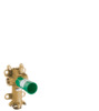 Basic set for shut-off valve for concealed installation