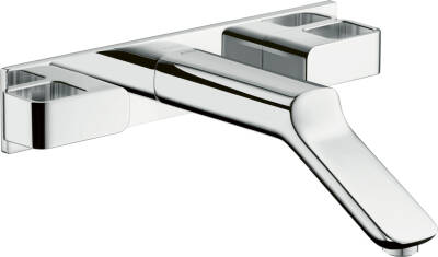 3-hole basin mixer for concealed installation wall-mounted with spout 228 mm