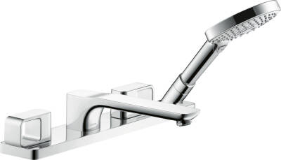 4-hole tile mounted bath mixer