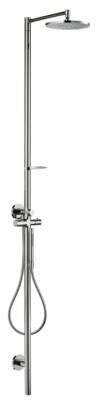 Shower column with thermostat and plate overhead shower 240 1jet