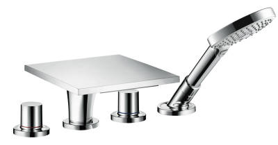 4-hole tile mounted bath mixer