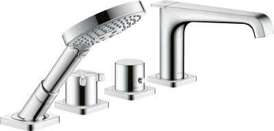 4-hole tile mounted thermostatic bath mixer