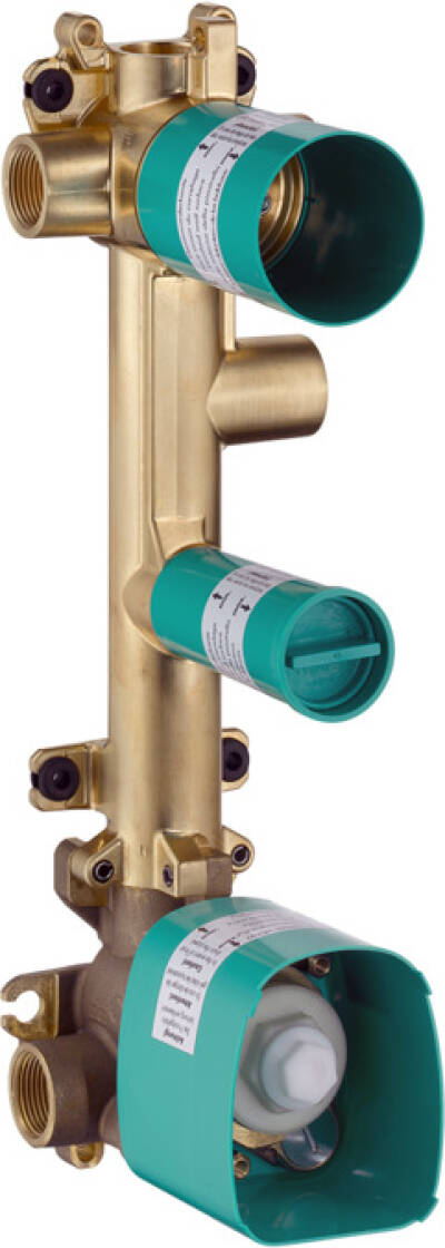 Basic set for thermostatic module 380/120 for concealed installation for 3 functions