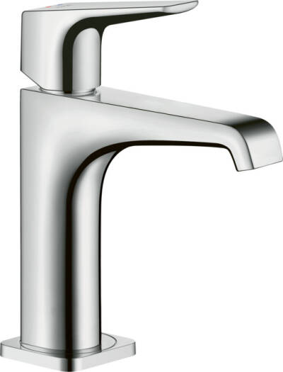Single lever basin mixer 130 with lever handle and waste set
