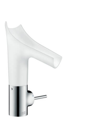 Single lever basin mixer 140 with porcelain spout and waste set