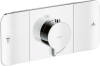 Thermostatic module for concealed installation for 2 functions