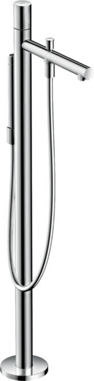 Single lever bath mixer floor-standing with zero handle