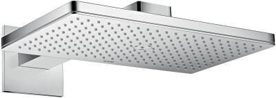Overhead shower 460/300 1jet with shower arm and square escutcheon