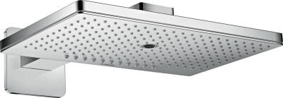 Overhead shower 460/300 3jet with shower arm and softcube escutcheon