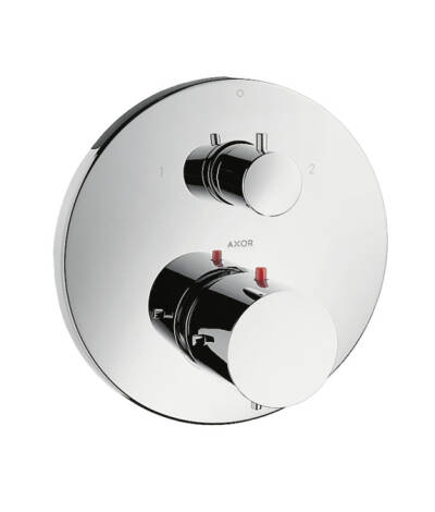 Thermostat for concealed installation with shut-off/ diverter valve