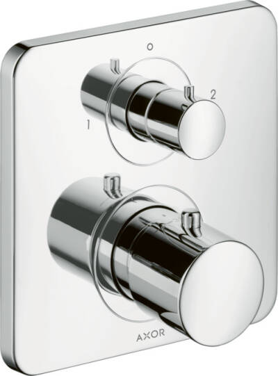 Thermostat for concealed installation with shut-off/ diverter valve