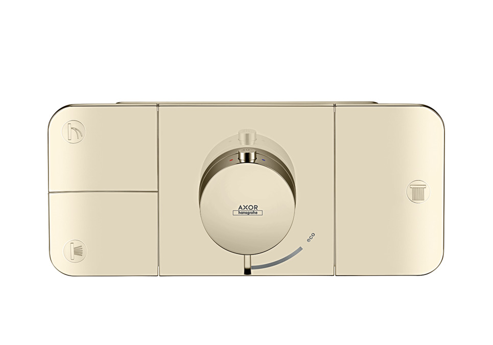 Visa moed volwassene AXOR One Shower mixers: 3 functions and 1 additional outlet, Chrome,  45713000