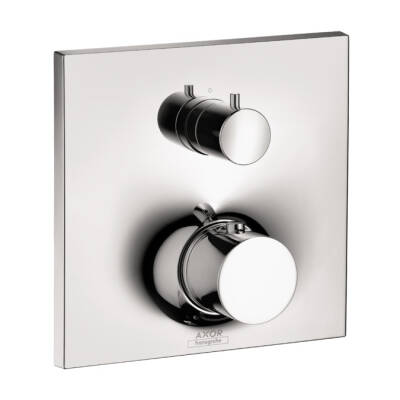 Thermostat for concealed installation with shut-off/ diverter valve