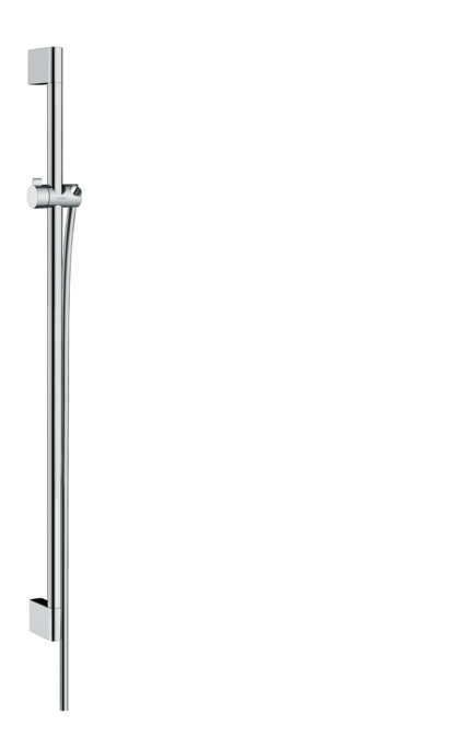 diefstal voetstappen Slim hansgrohe Wallbars: Unica, Shower bar Croma 90 cm with Isiflex shower hose  160 cm, 26504000