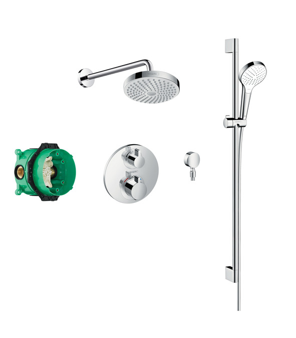 hansgrohe Shower set combination Round valve with Croma Select (180