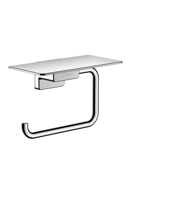 hansgrohe Accessories: AddStoris, Toilet paper holder with shelf, 41772000