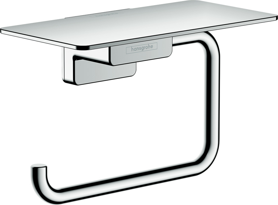 hansgrohe Accessories: AddStoris, Toilet paper holder with shelf, 41772000