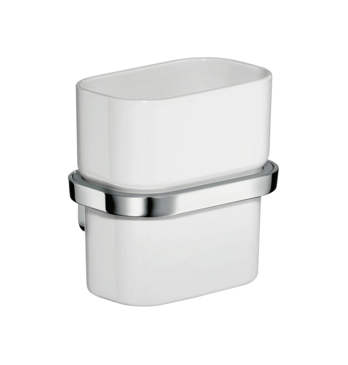 Toothbrush tumbler, Chrome, 42434000