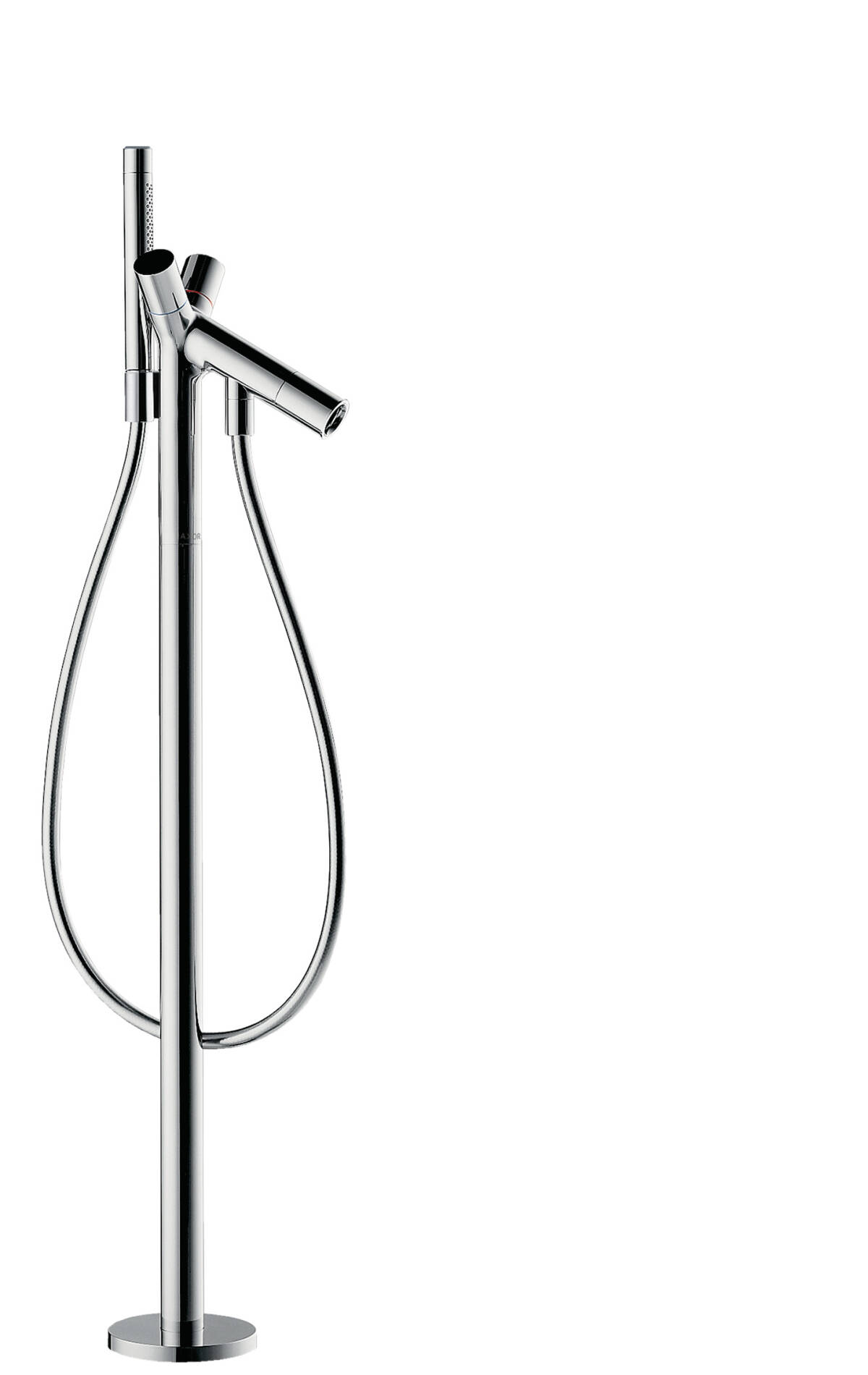 2-handle bath mixer floor-standing, Chrome, 10458000