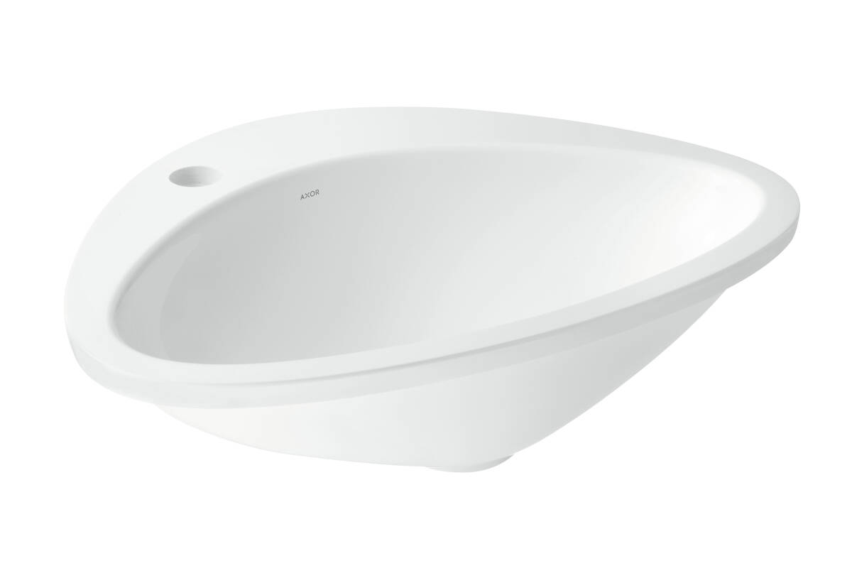 Built-in wash basin 585/469 with 1-boreholing, White, 42310000