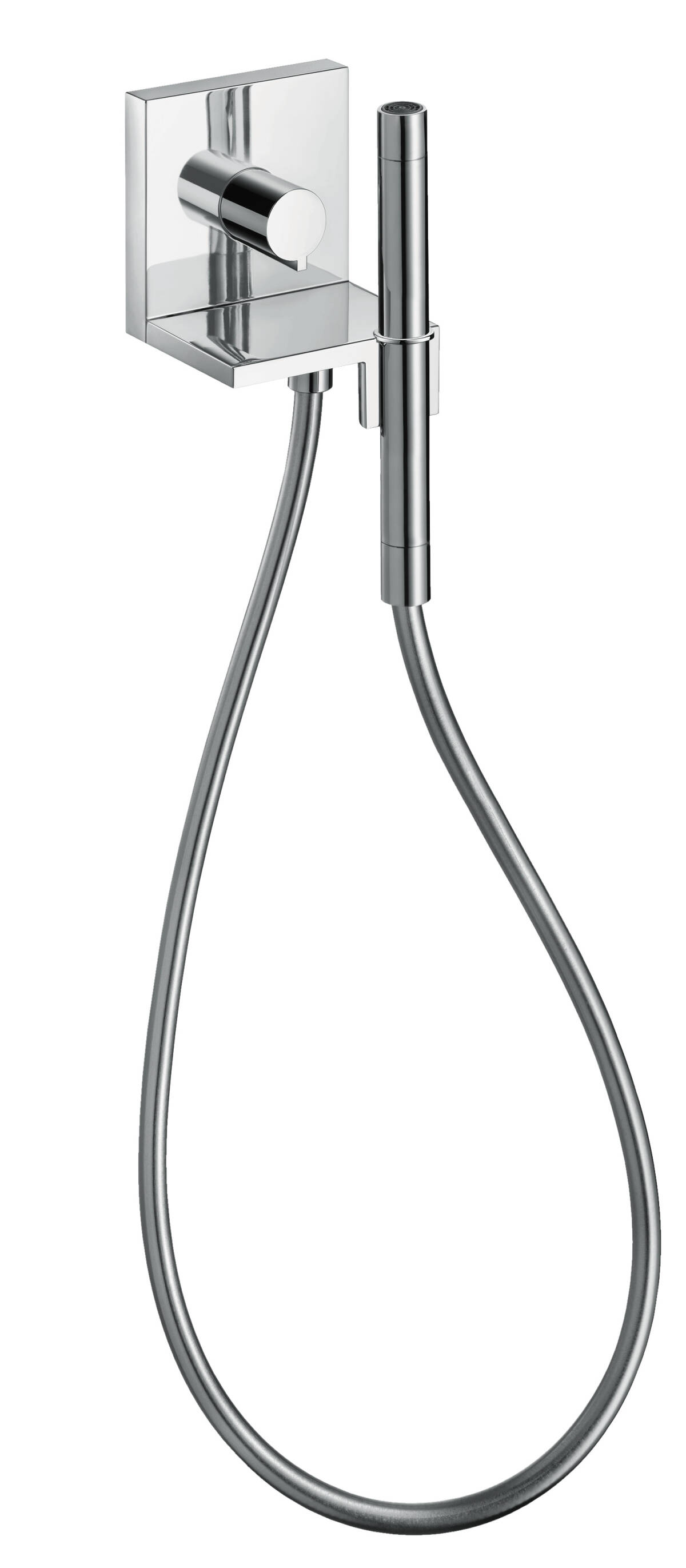 Hand shower module 120/120 for concealed installation square, Brushed Red Gold, 10651310