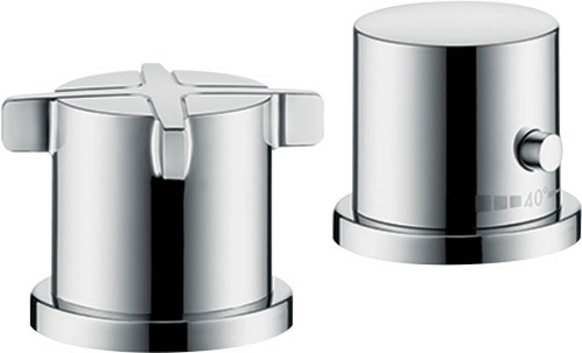 2-hole rim mounted thermostatic bath mixer, Chrome, 36412000