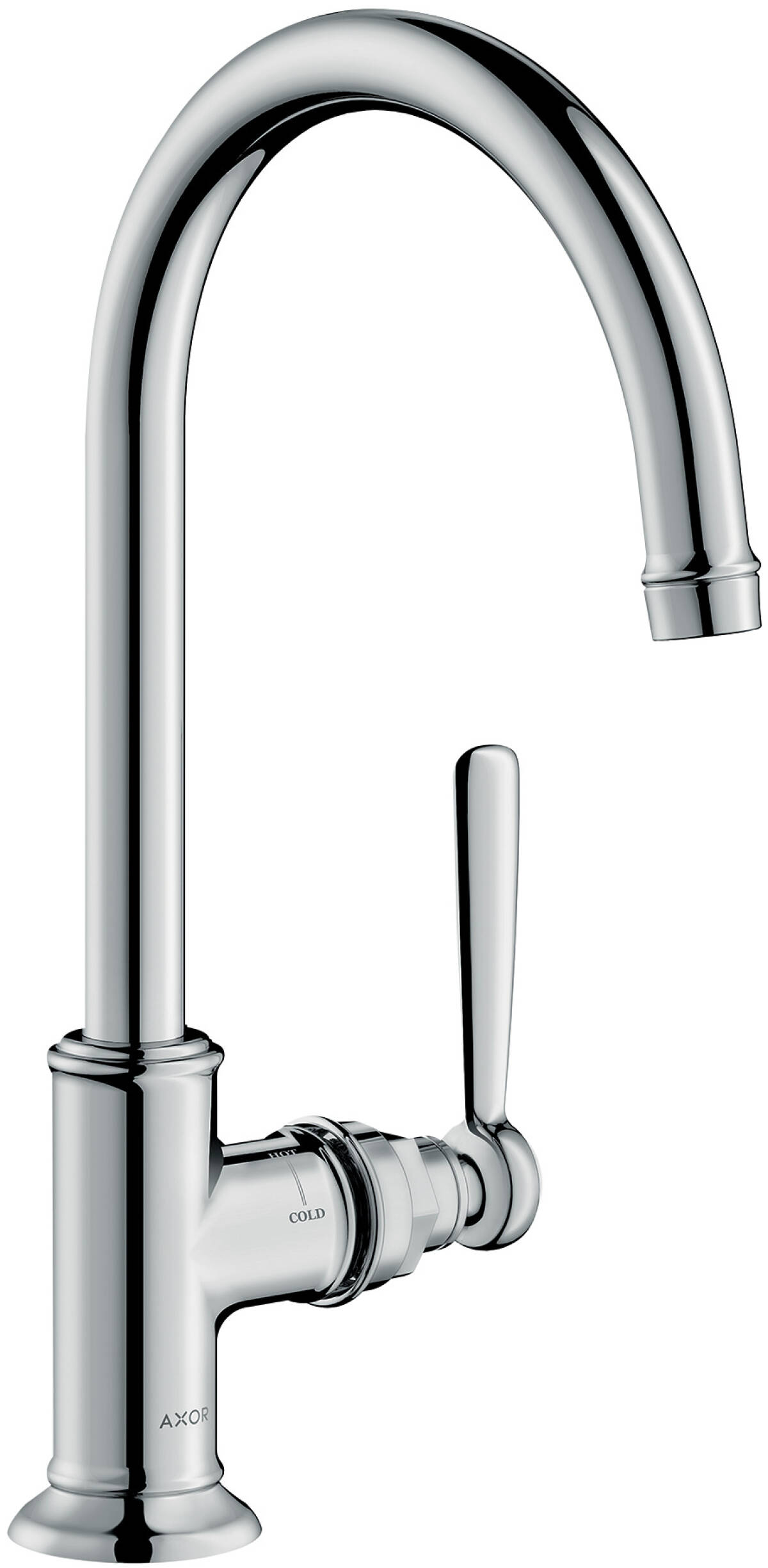 Single lever basin mixer 210 with lever handle and waste set, Stainless Steel Optic, 16518800