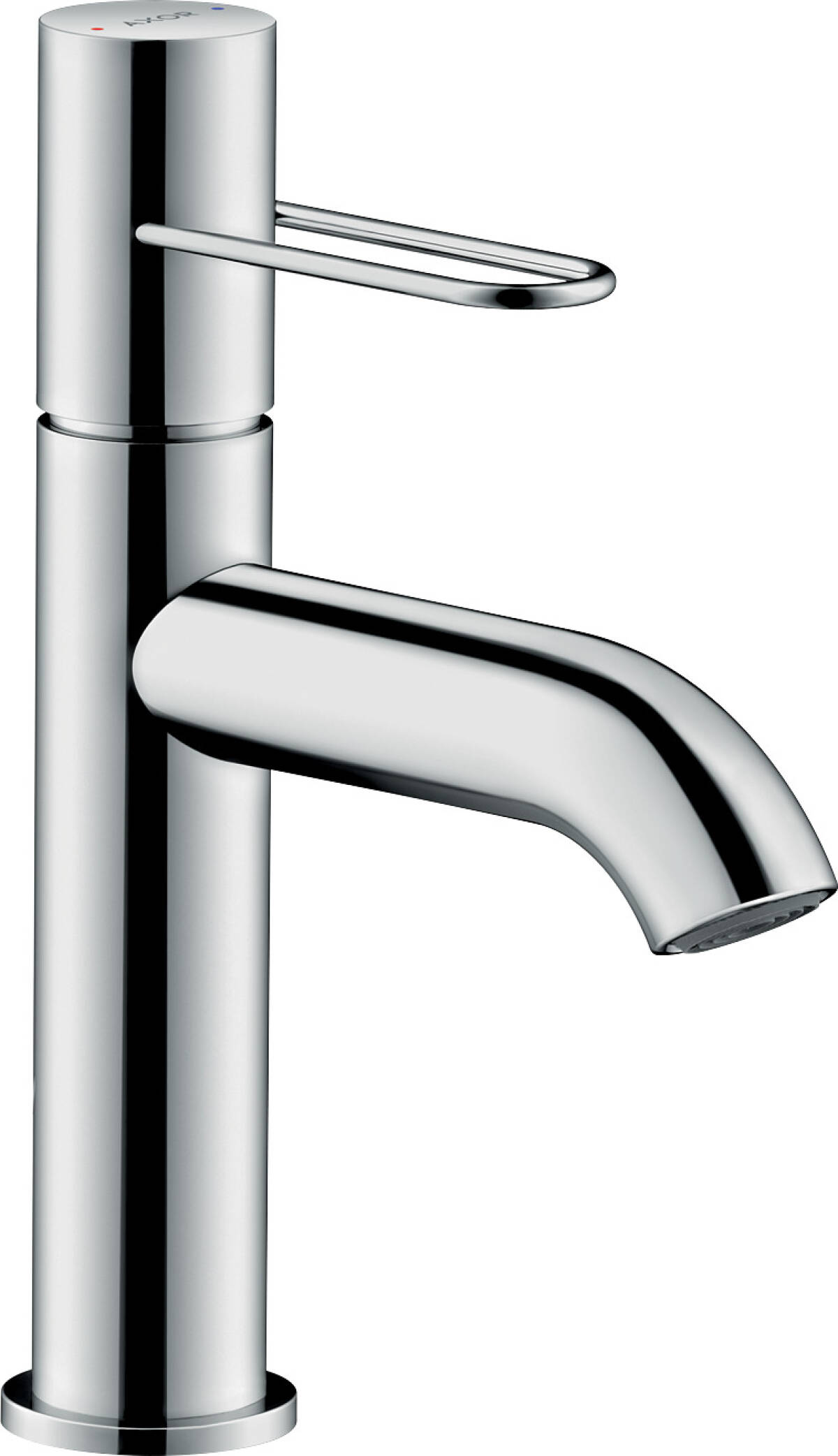 Single lever basin mixer 100 with loop handle and waste set, Chrome, 38026000