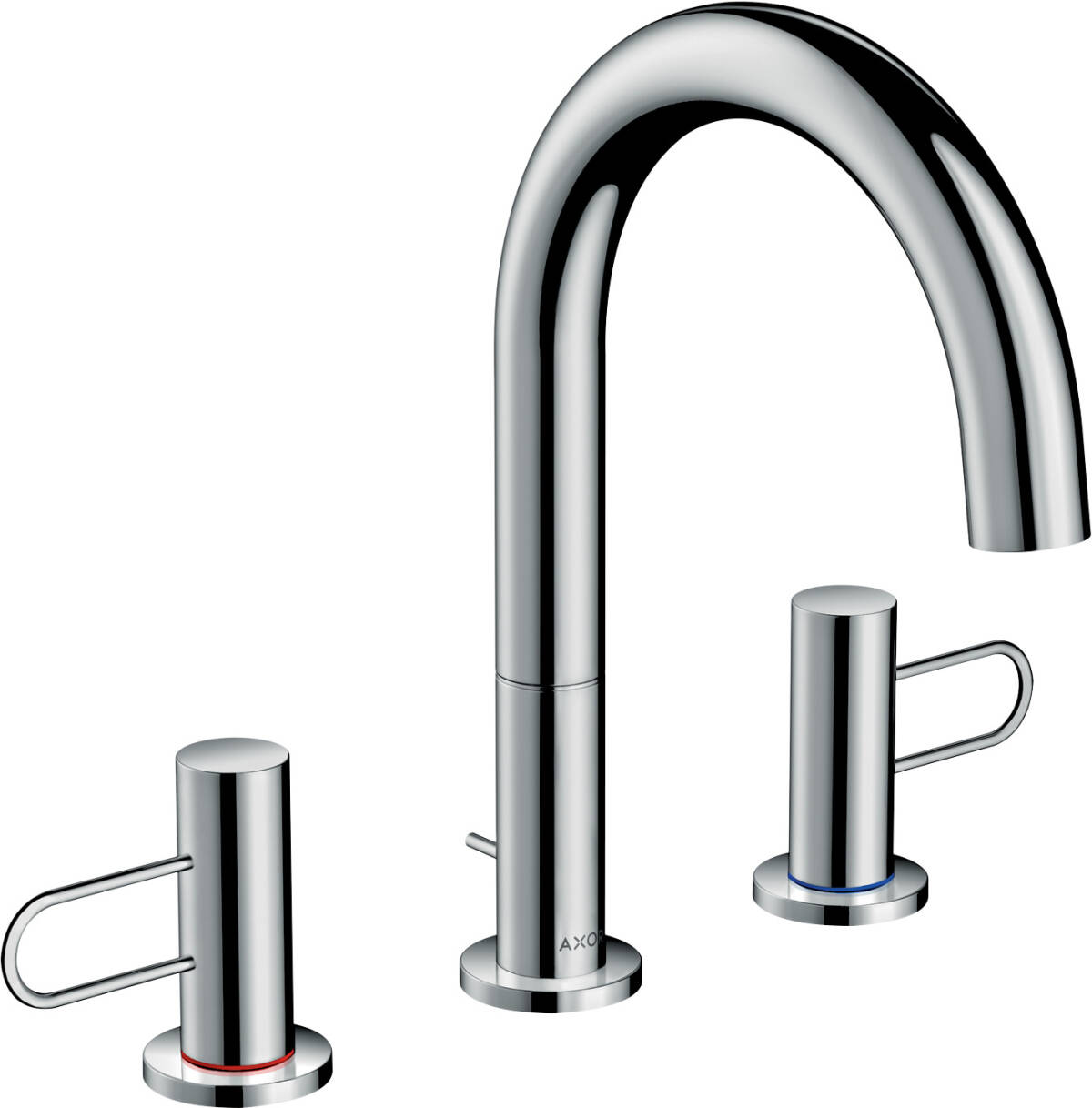 3-hole basin mixer 160 with loop handles and pop-up waste set, Chrome, 38054000