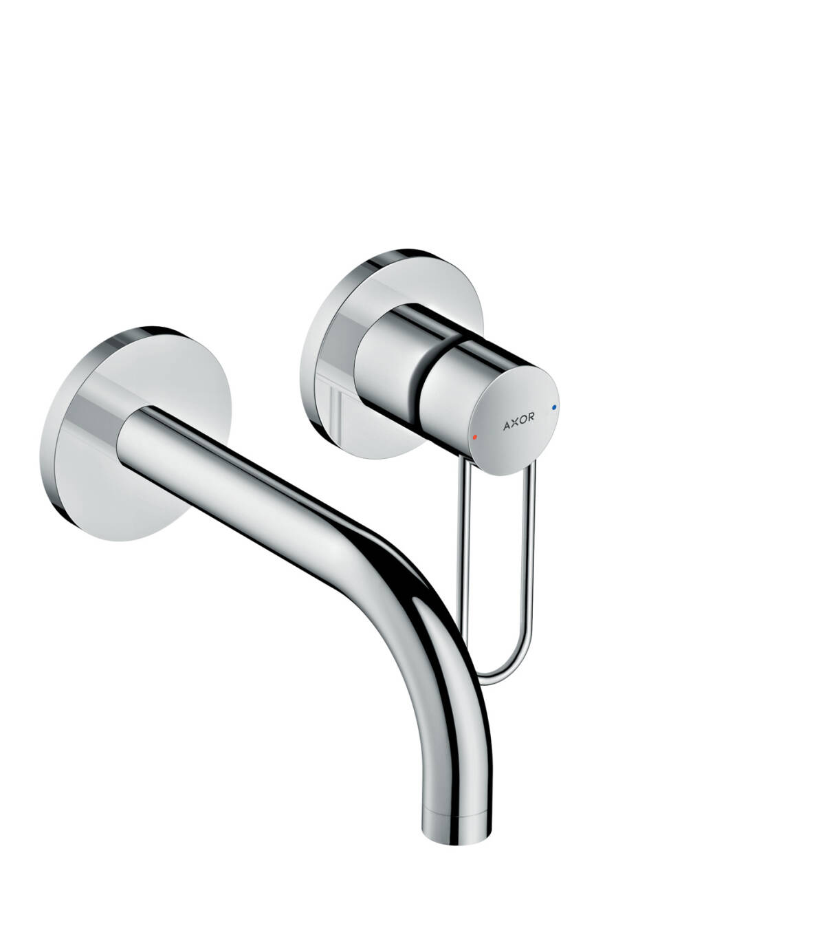 Single lever basin mixer for concealed installation wall-mounted with loop handle and spout 165 mm, Chrome, 38121000