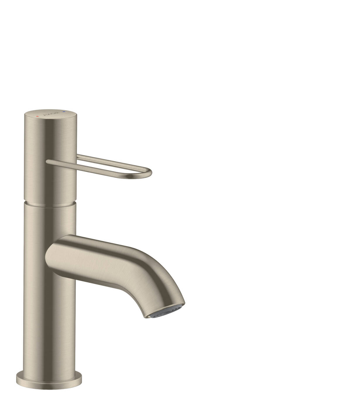 Single lever basin mixer 70 with loop handle and waste set, Brushed Nickel, 38021820