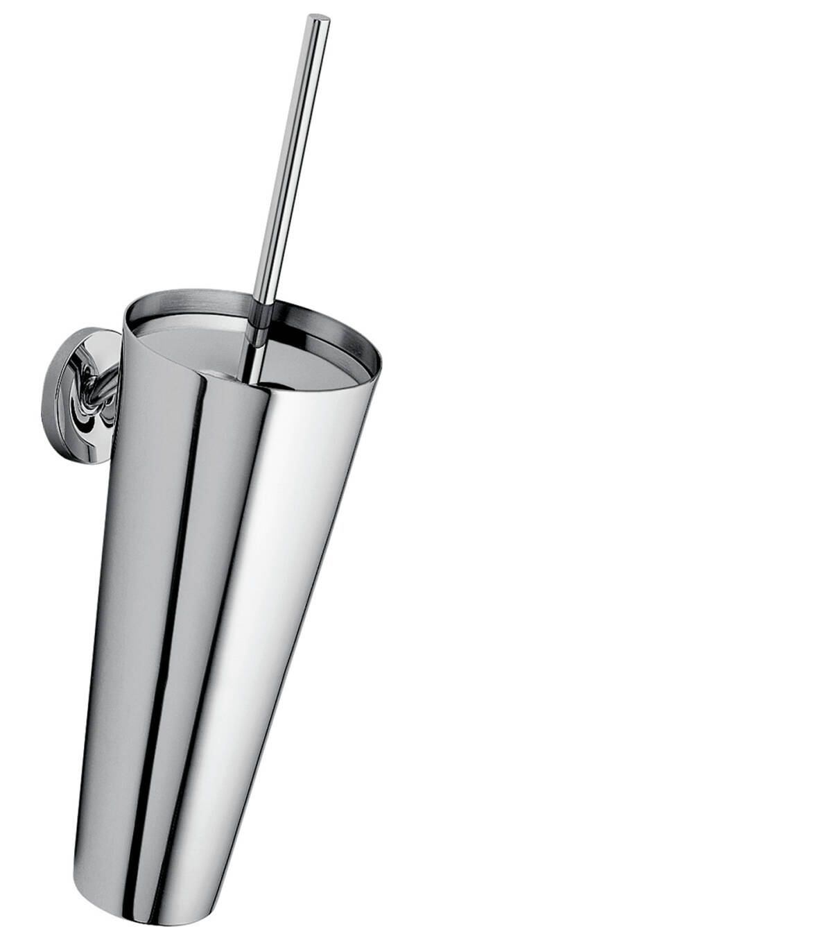 Toilet brush holder wall-mounted, Chrome, 40835000