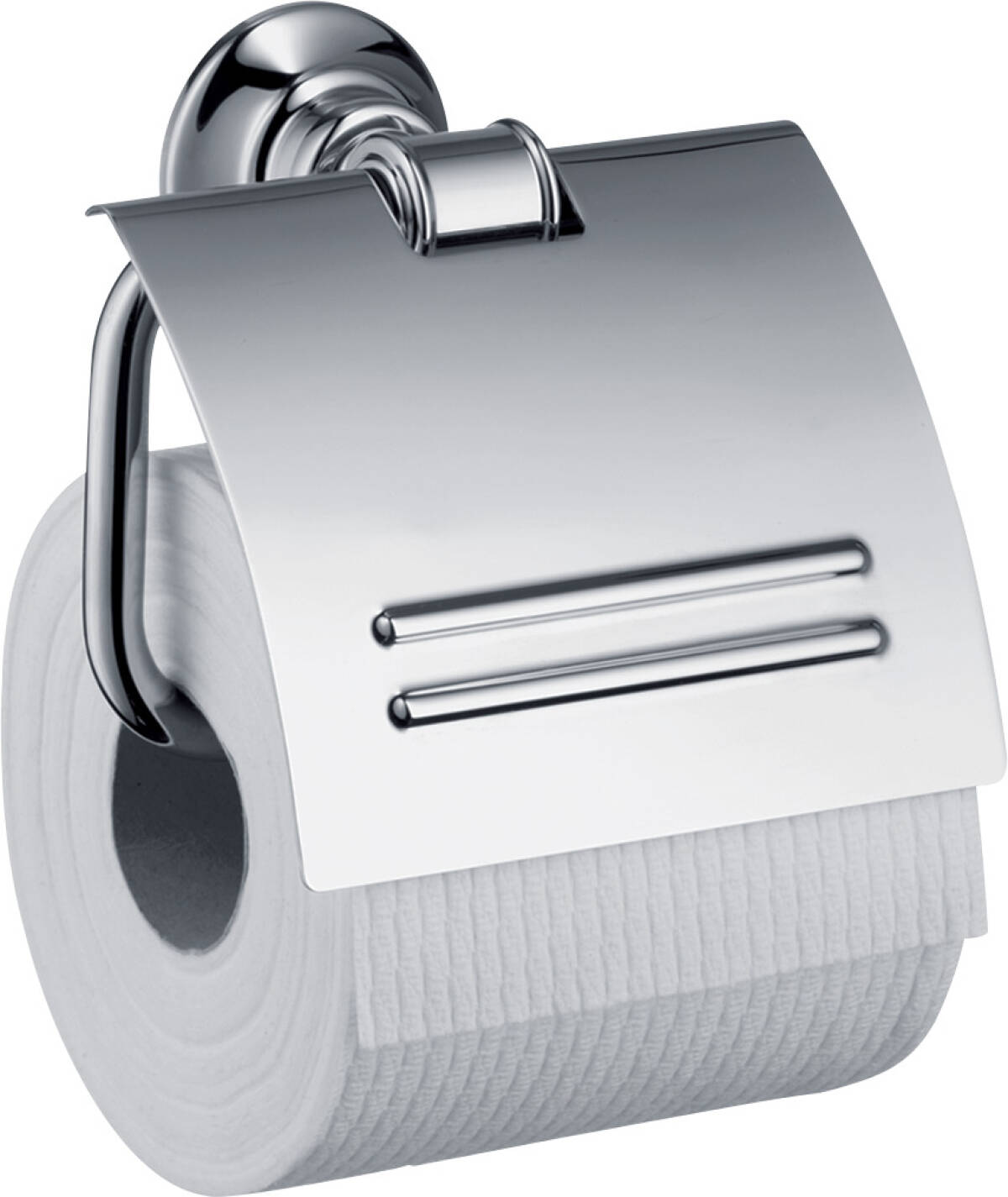 Roll holder with cover, Chrome, 42036000