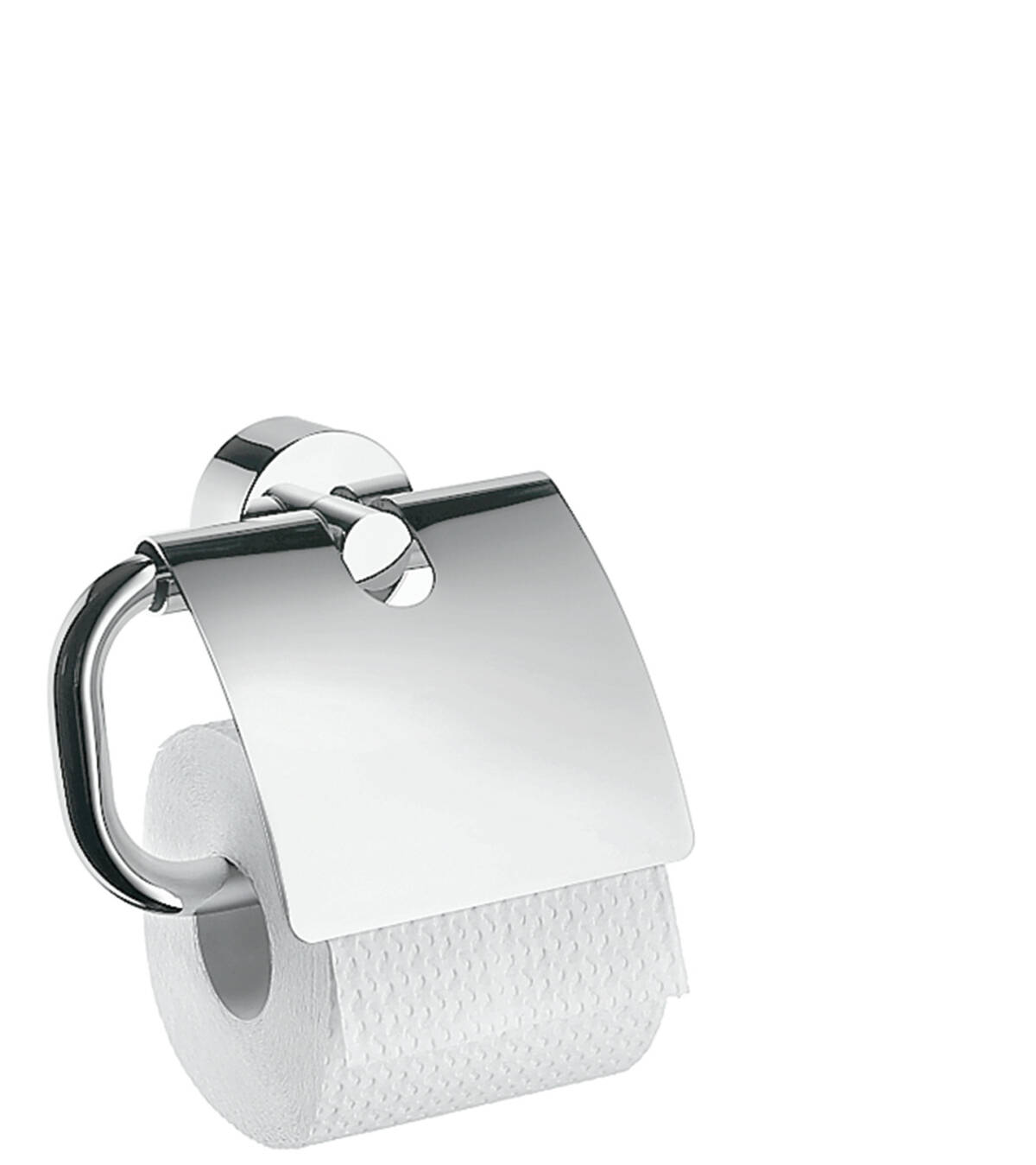 Roll holder with cover, Chrome, 41538000