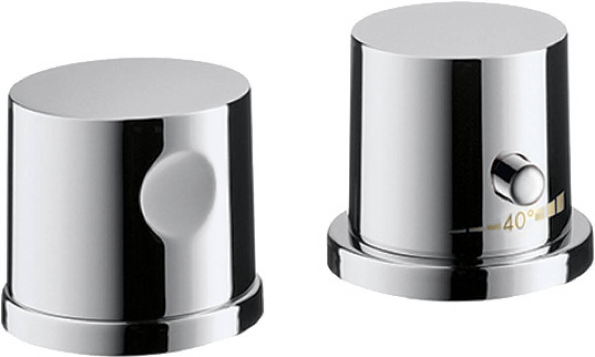 2-hole rim mounted thermostatic bath mixer, Chrome, 38480000